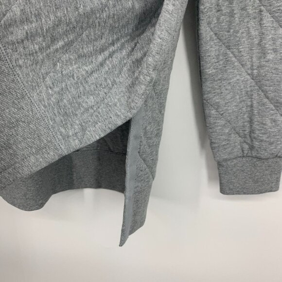 Old Navy Sweatshirt Gray Vintage Quilted Tunic Pullover - Picture 8 of 12